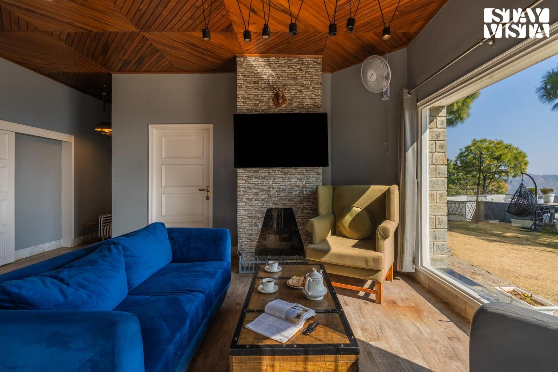 Stayvista At Serene With Outdoor Bonfire Barog Exterior photo